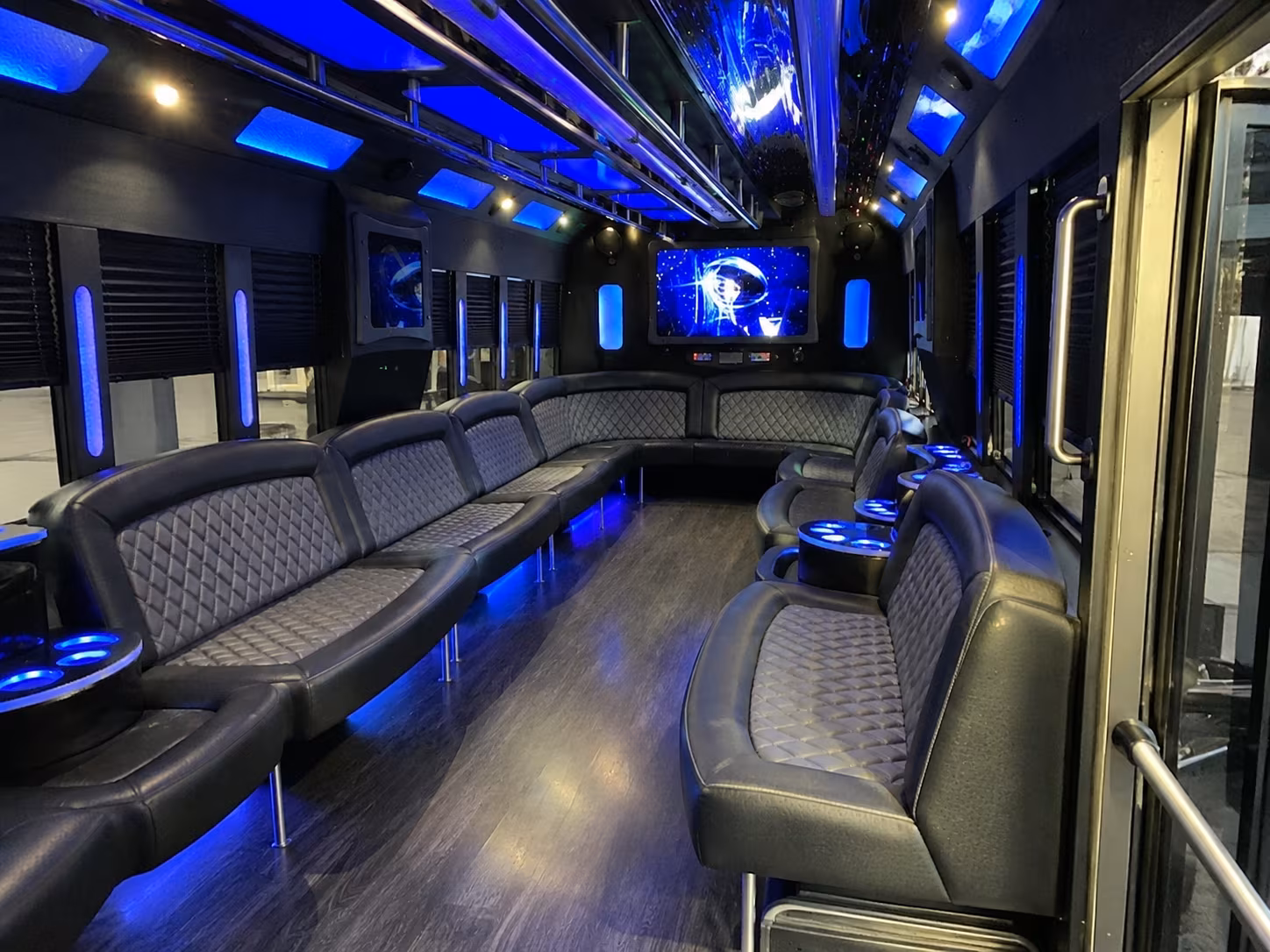 28 Passenger Party Bus Interior