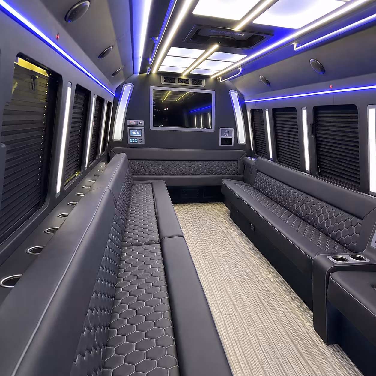 30 Passenger Party Bus Inside