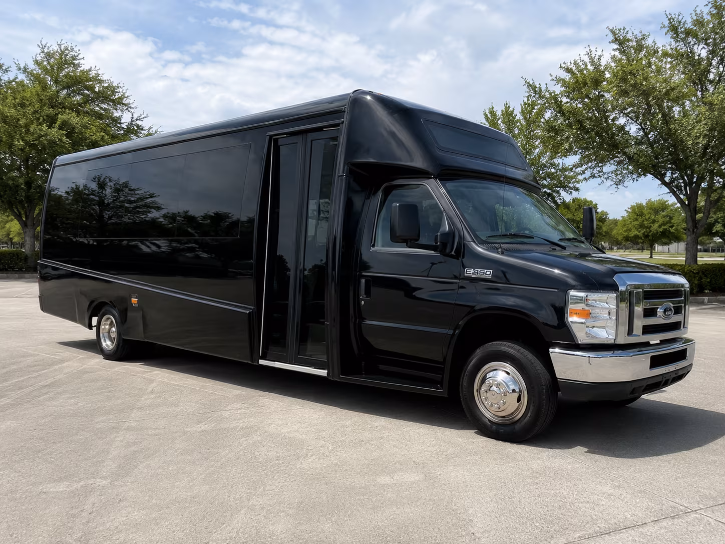 El Cajon Airport Shuttle & Transportation party bus exterior