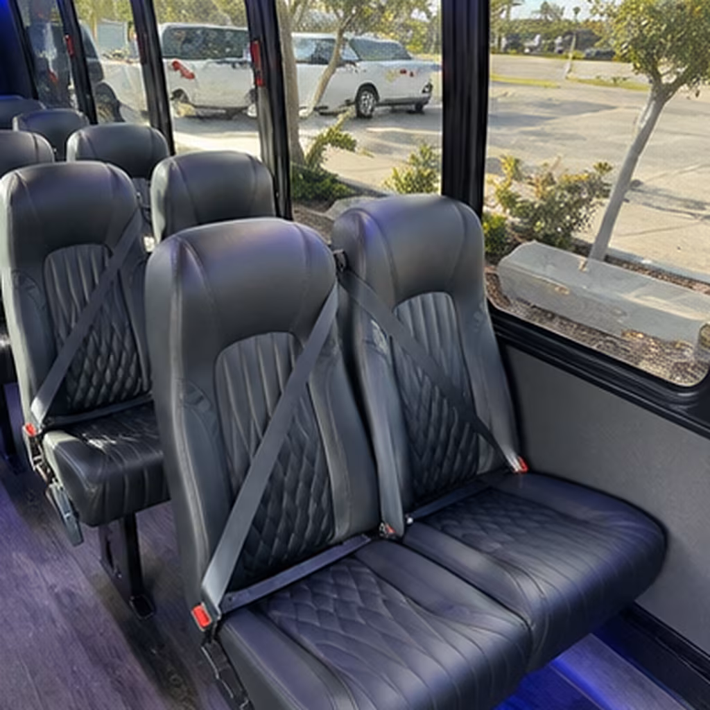 El Cajon Corporate Transportation party bus interior