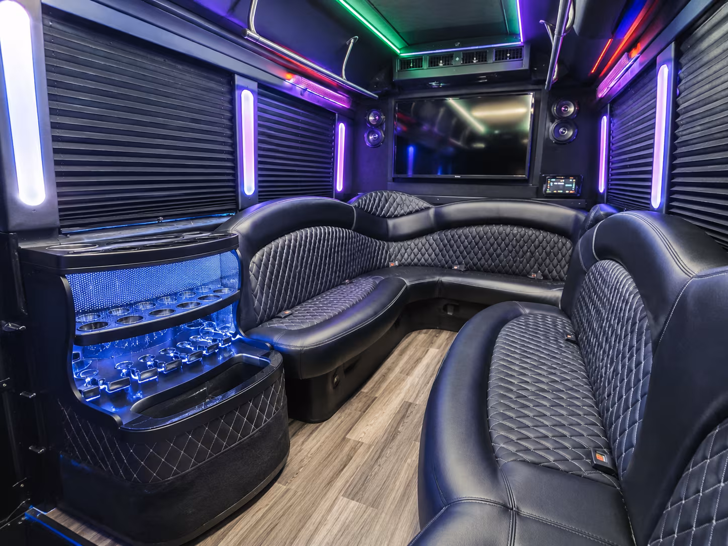El Cajon Private Event Transportation party bus exterior