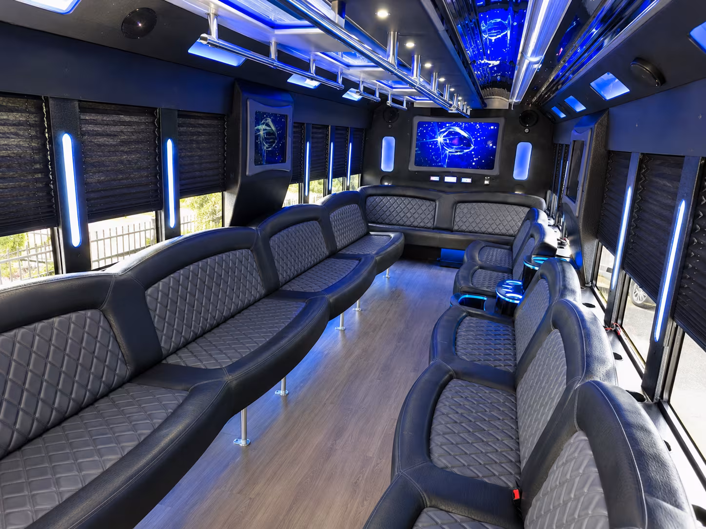 El Cajon Private Event Transportation party bus interior