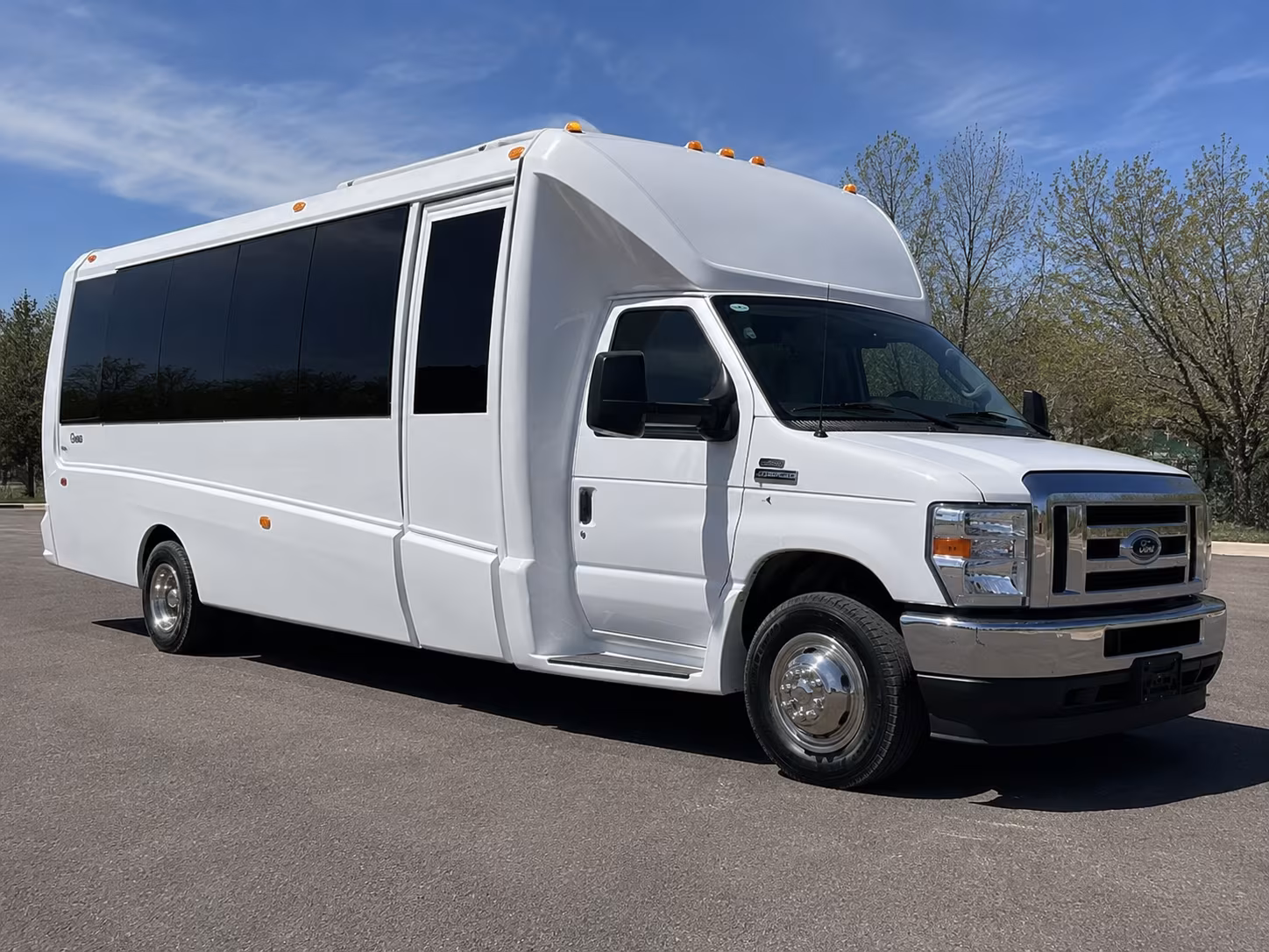El Cajon Sporting Event Transportation party bus exterior