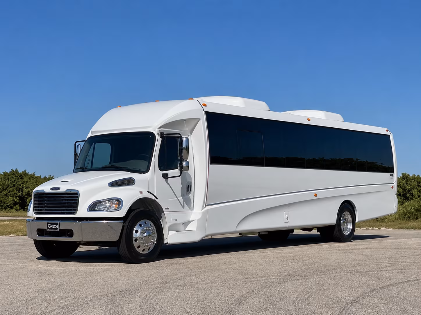 El Cajon Sporting Event Transportation party bus exterior