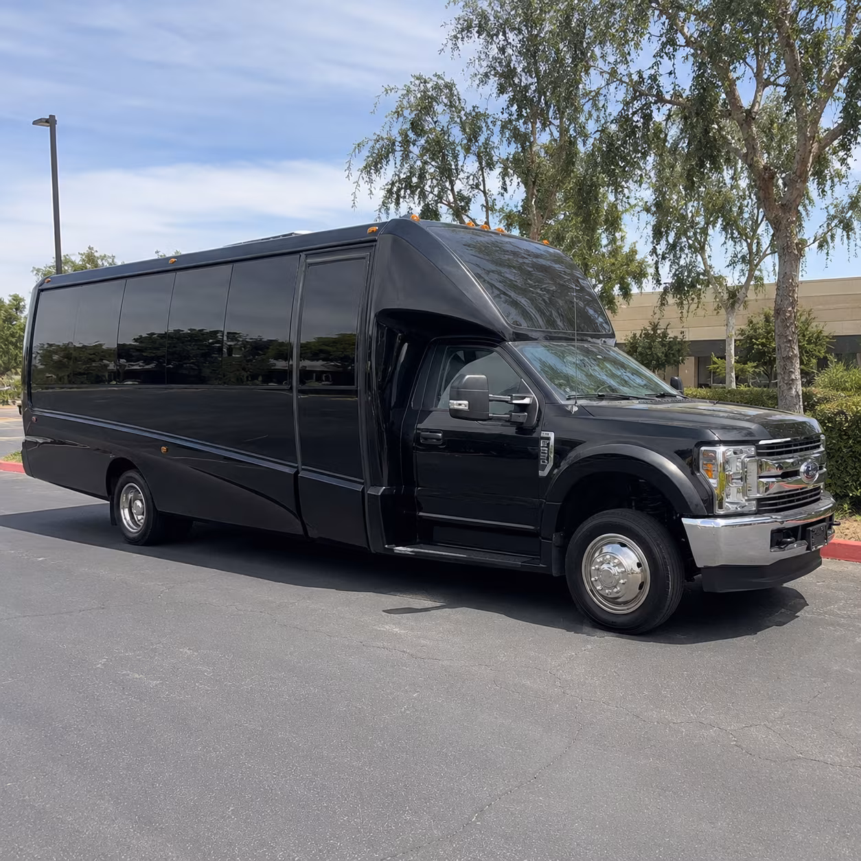 El Cajon Wedding Transportation party bus exterior