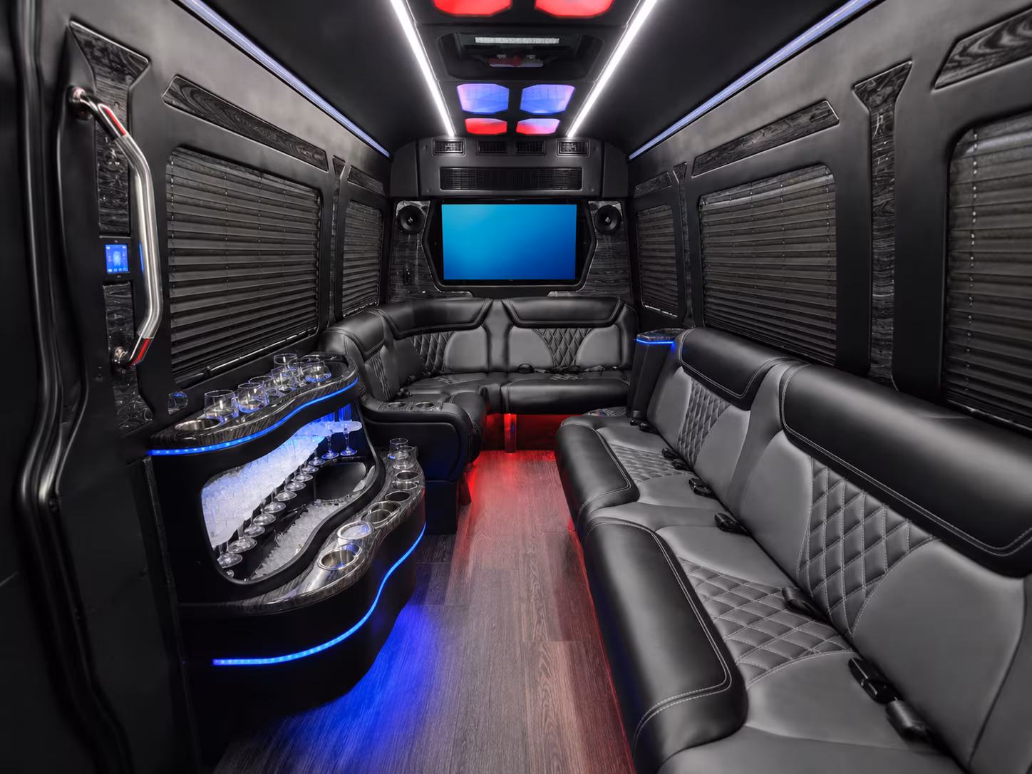 14 Passenger Sprinter Limo Interior