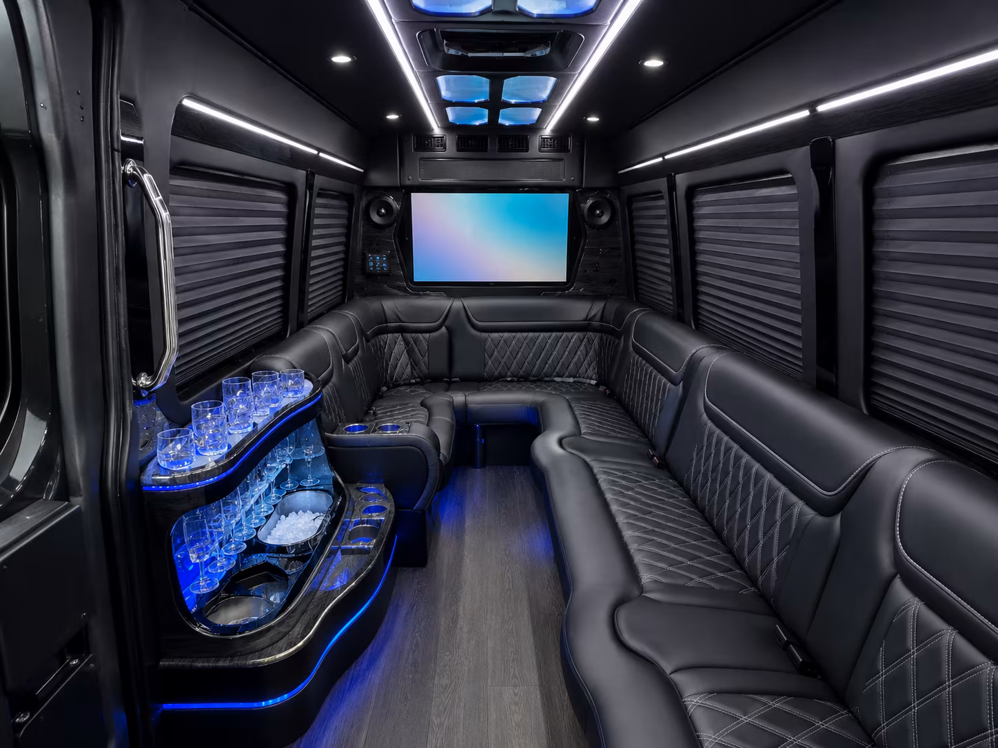 14 Passenger Sprinter Limo Interior