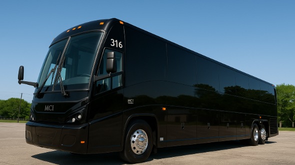 Exterior of Charter Bus Company El Cajon's 40 Passenger Charter Bus in El Cajon