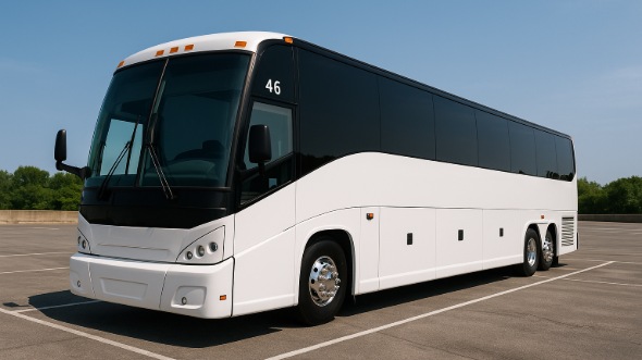 Exterior of Charter Bus Company Oceanside's 40 Passenger Party Bus in Oceanside