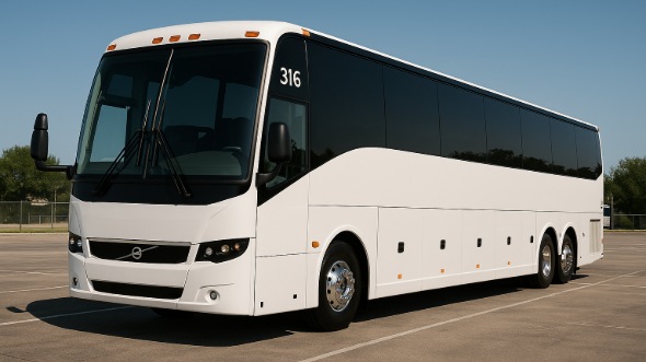 Exterior of Charter Bus Company El Cajon's 48 Passenger Charter Bus in El Cajon