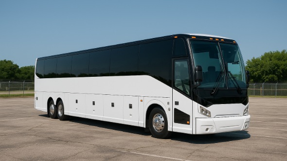 Exterior of Charter Bus Company Chula Vista's 50 Passenger Party Bus in Chula Vista