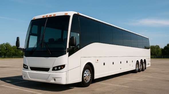 Exterior of Charter Bus Company Poway's 50 Passenger Party Bus in Poway