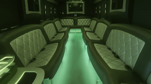 el cajon 28 passenger party bus inside